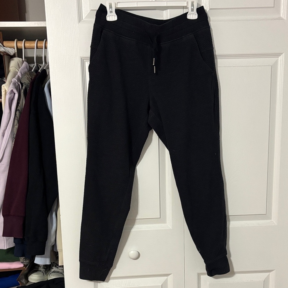 lululemon athletica Black Knit Jogger Pants
